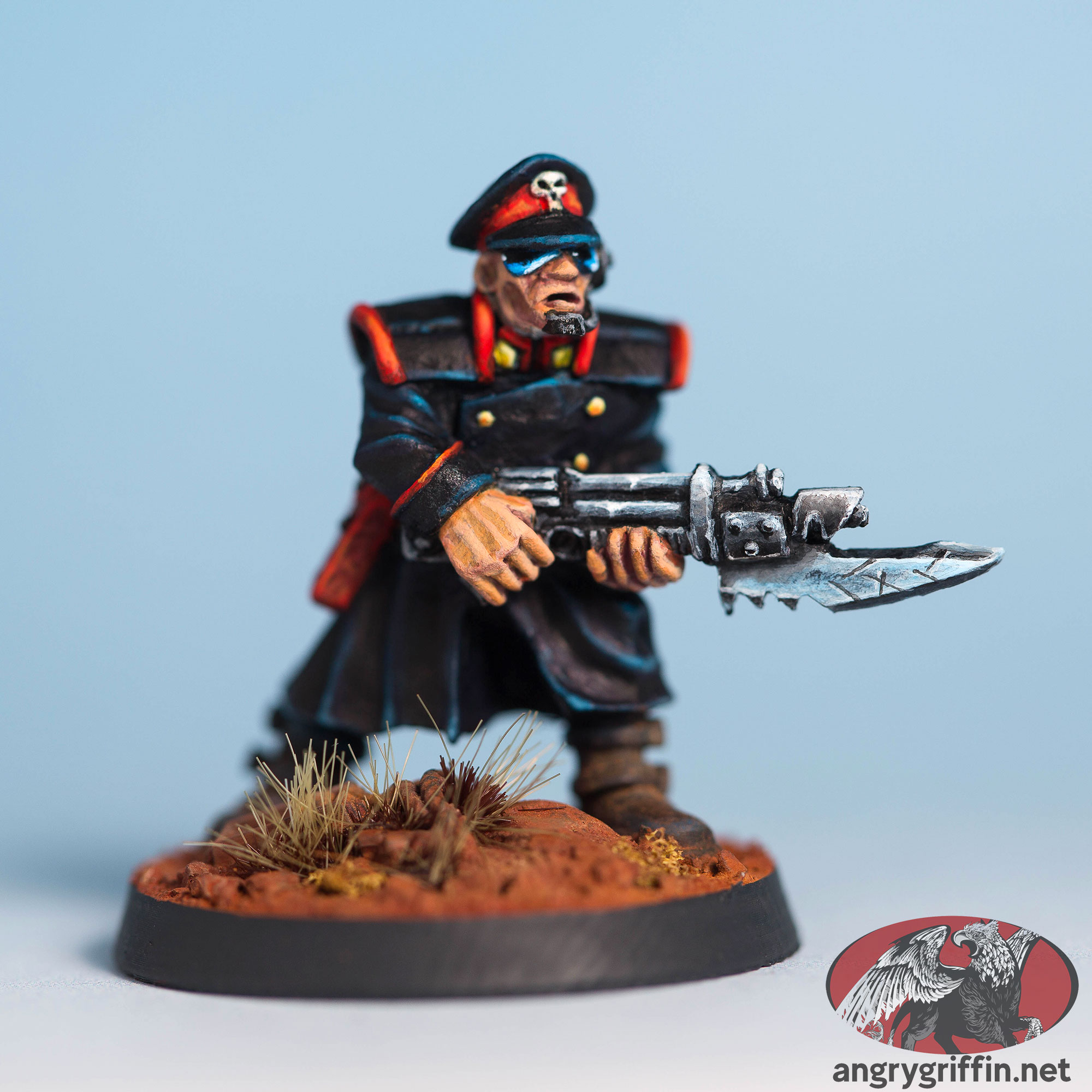 Rogue Trader Imperial Guard Commissar with Las-Gun